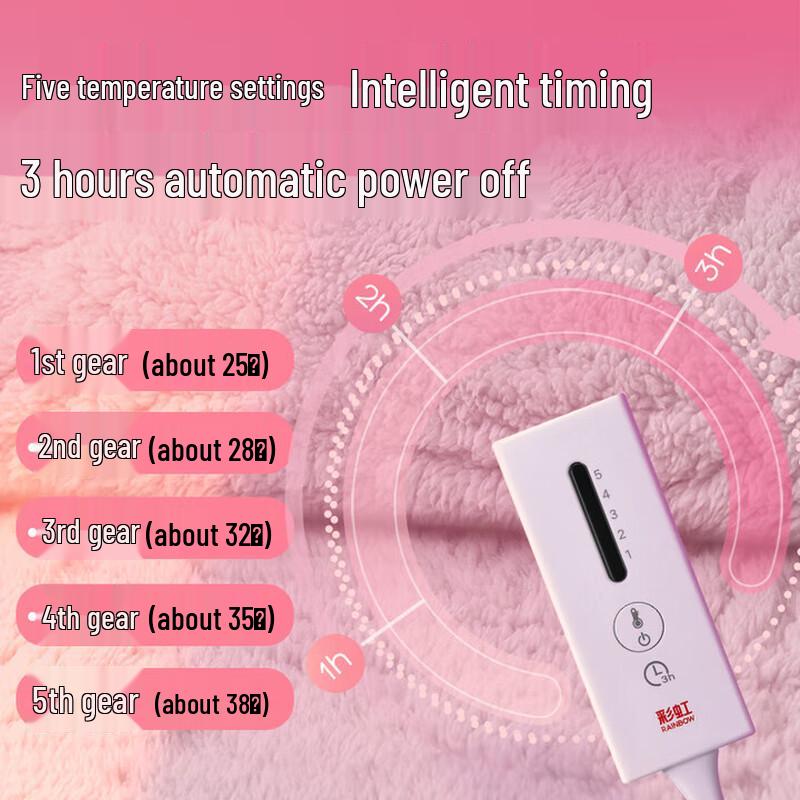 Regenbogen Winter elektrische Heizdecke