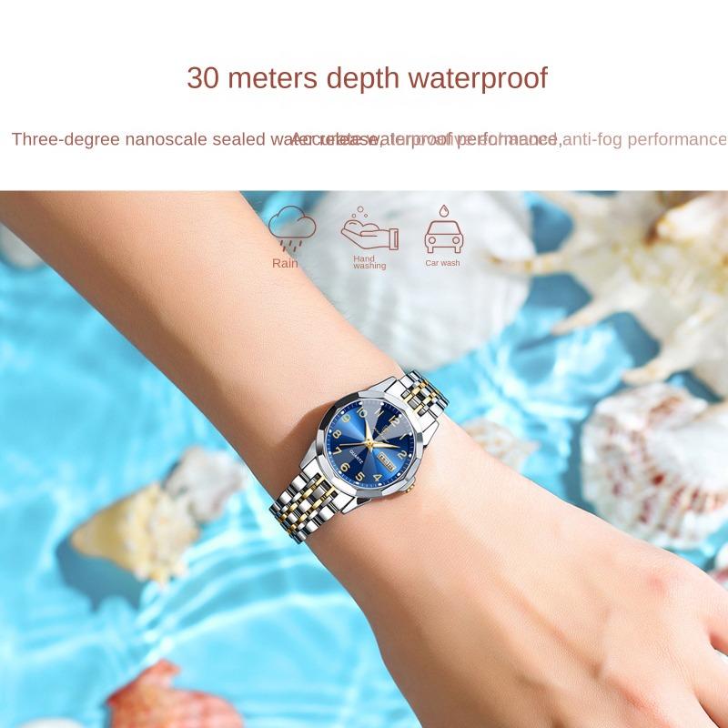 New Top Brand Watch Women's New Waterproof Double Calendar Women's Watch Fashion Digital Disk Wrist Watch