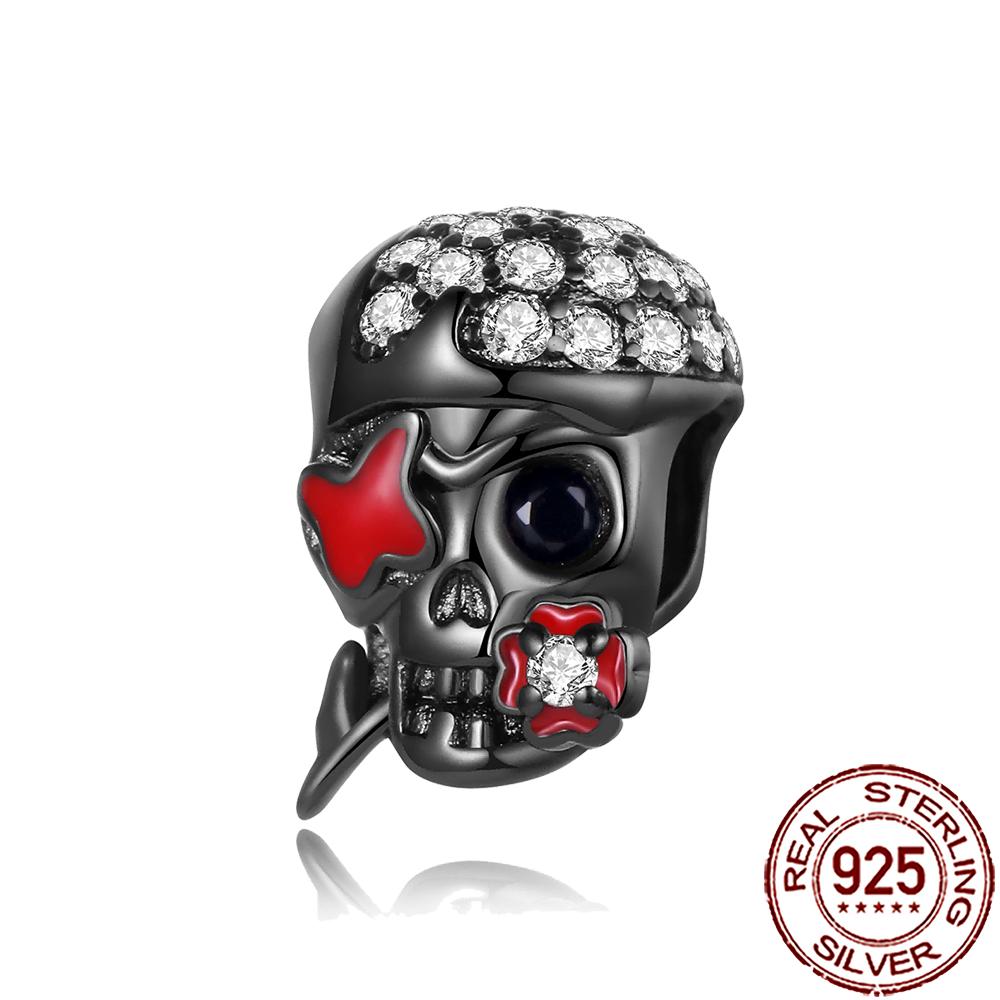 Gothic Charms Copper Halloween Nightmare Skull Skeleton Voodoo Doll Beads Fit Bracelet Necklace Diy Jewelry