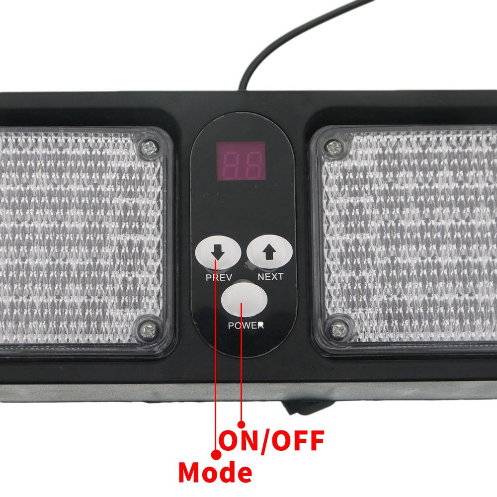 Car Truck 86 LED Windshield Emergency Warning Flashing Lamp 12V 12 Modes