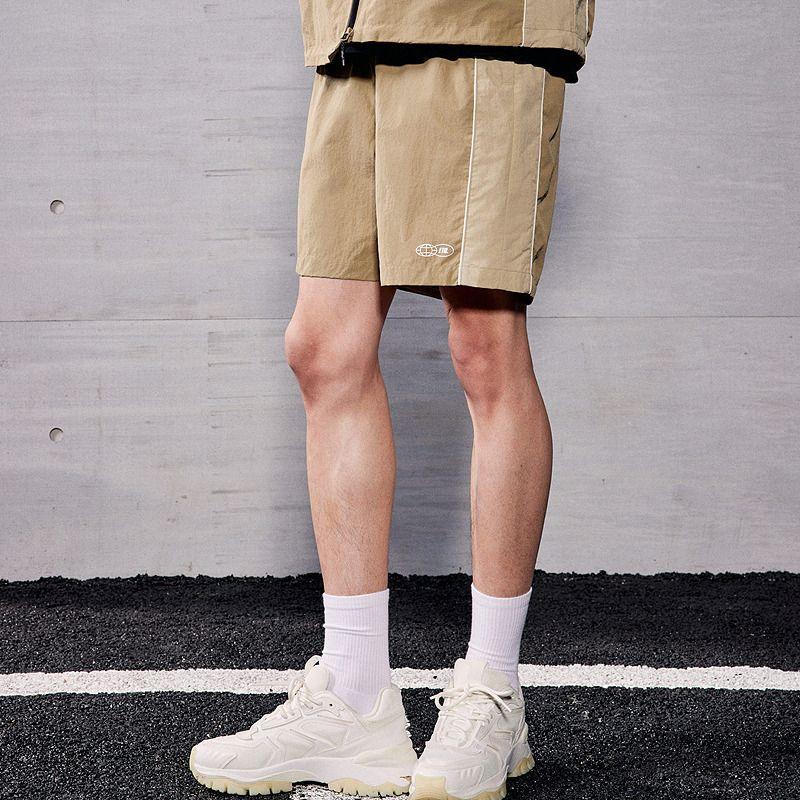 

HM Men s Casual Pants 2025 Fall New Arrival Stretch Plaid Loose Refreshing Nylon Print Shorts 1281096 Beige 175/96(L)