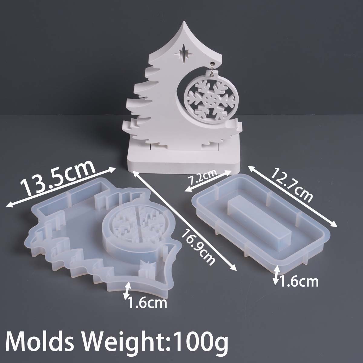 

Рождественское украшение Силиконовая форма Сделай сам Рождественская елка Снежинка Листинг Формы для эпоксидной смолы Гипс Бетон Изготовление поделок Дом Фести
