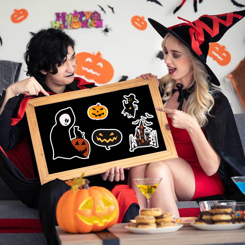 8 Halloween Party Guka Stickers DIY Handbook Small Card Mobile Case Can Decorate Holiday Gifts
