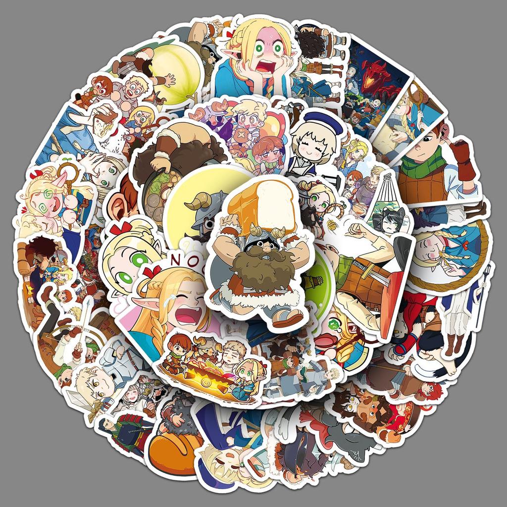 50 Maze Rice Graffiti Stickers Personalized Cartoon Japanese Comic Decoration Mobile Suitcase Water Cup Computer Stickers
