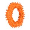 Dog Chew Toy Thorn Design Rubber Lightweight Throwing Catching Flying Burr Ring Dog Toy