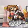 1PC Cardcaptor Sakura Print Flannel Blanket, High Quality All Seasons, Home Decor, Warmth and Comfort, Perfect for Christmas Gifts