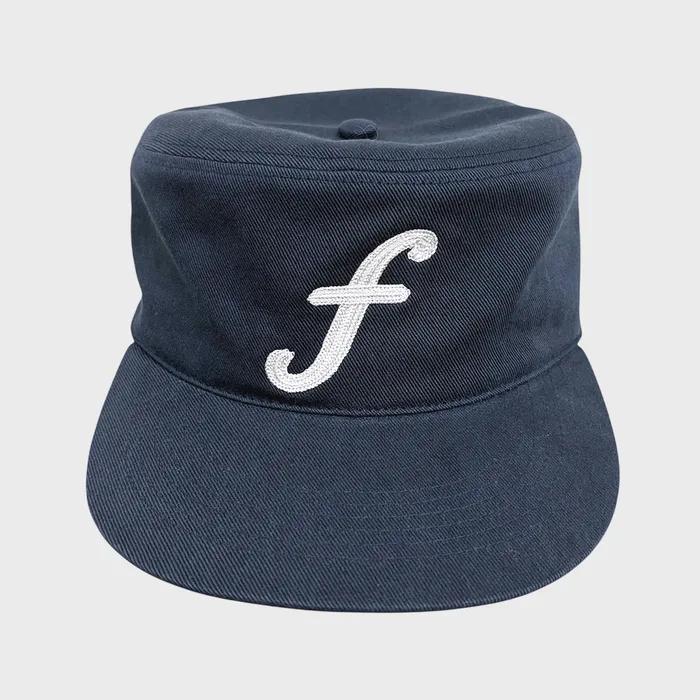 F Logo Pillbox Washed Cap Navy