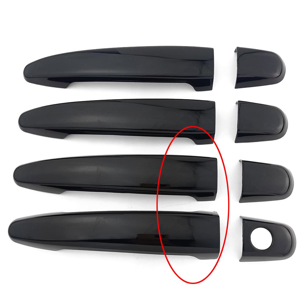 For Lexus GS300 2006-2011 RX300 2004-2009 GX470 Glossy Piano Black Exterior Door Handle Cover Trim Anti Scratch Decor Caps