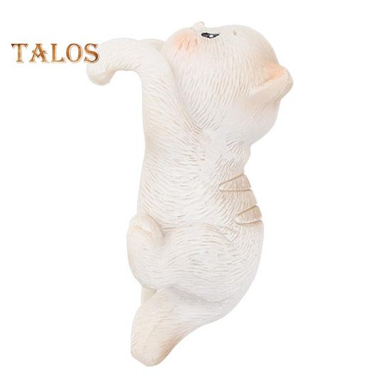 

Миниатюрные подвесные фигурки кошек, ваза для цветочного горшка, держатель для котенка из смолы, вешалка для горшка, статуэтка кошки для террариума с бахромой, украшения для сада фей B