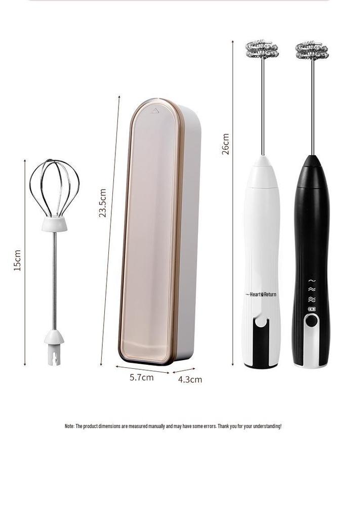 Handheld Wireless Mini Milk Frother and Cream Mixer for Coffee and Baking