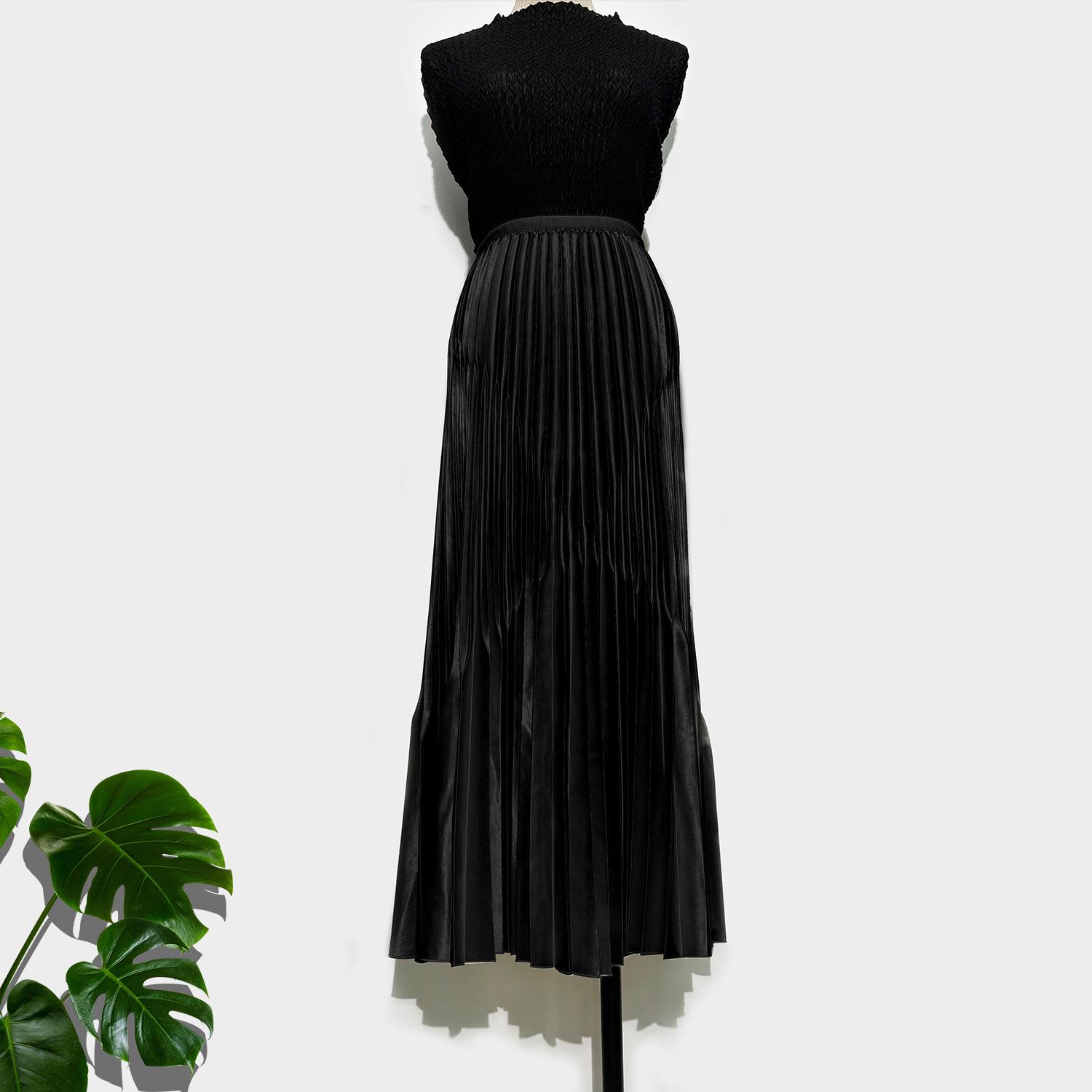 

Jacquard Pleated Skirt - 2025 Autumn/Winter Collection: Versatile Slim Fit with a Relaxed Elegance in Women s Fashion. One Size чёрный