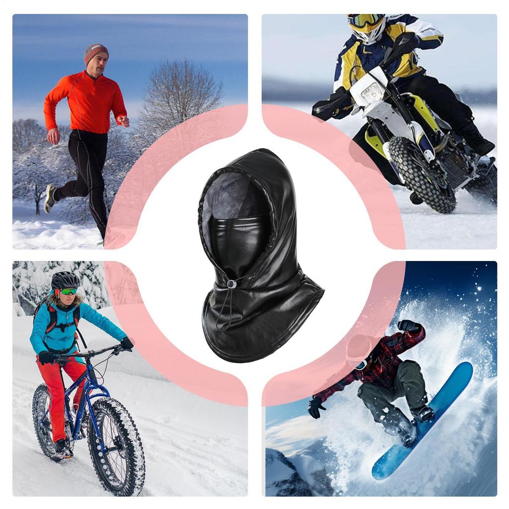 Winter Face Cover For Men Windproof Thermal Protective Hat Men Motorcycle Warm Head Cover For Hiking Running Driving Commuting