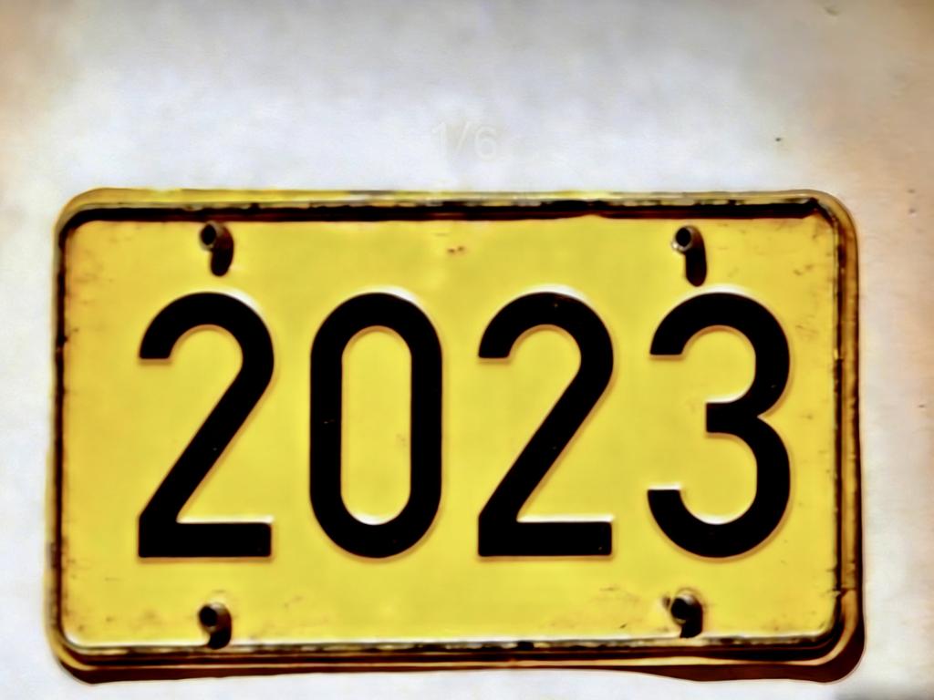 Vintage s Year Number Retro Yellow License Plate Pattern Aluminum Metal Painting High Definition Clear Print Bend Resistant