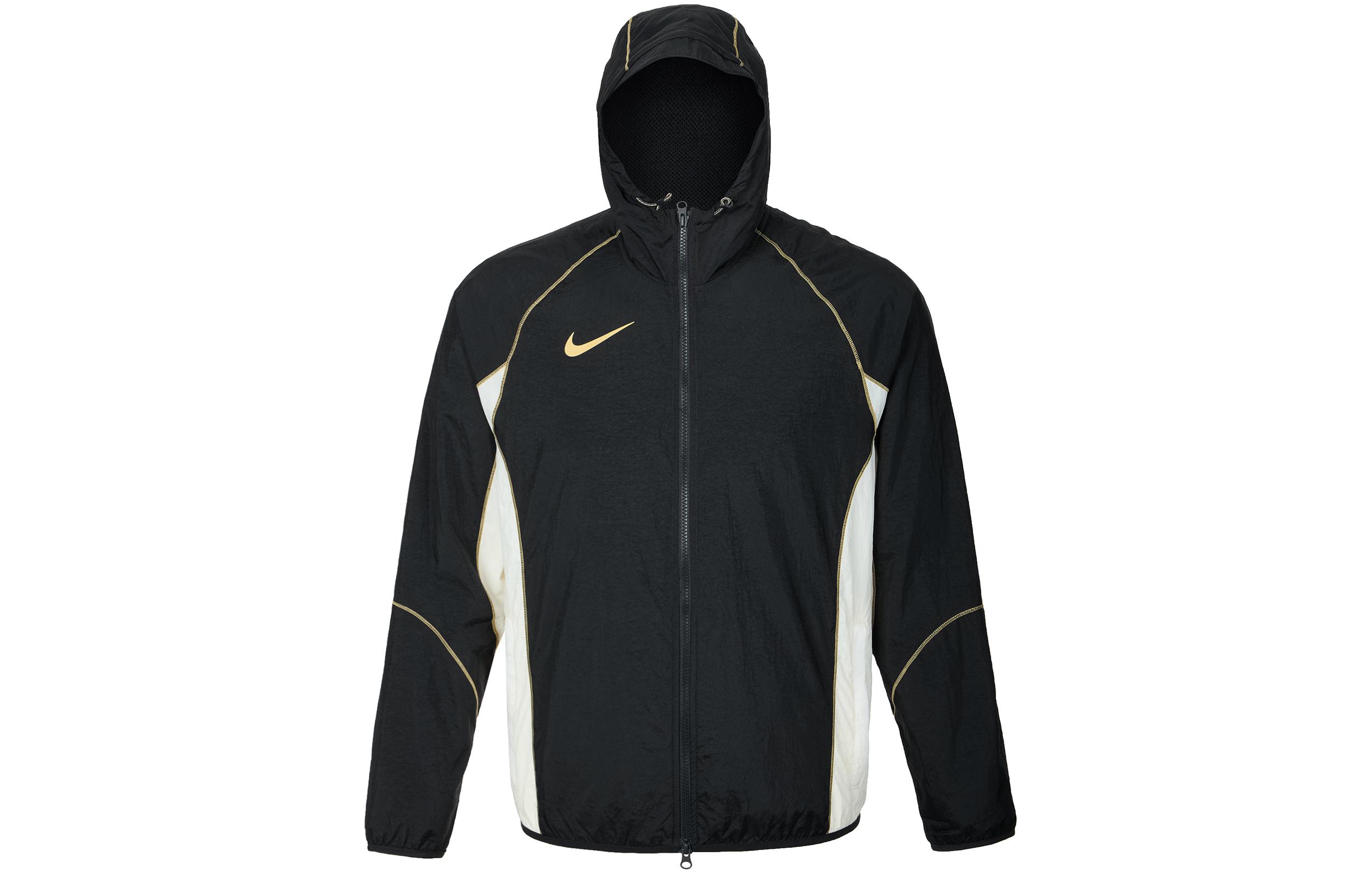 Nike Strike+ Men s Water Repellent Hooded Soccer Jacket Black|XXL