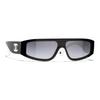 Chanel Irregular Frame Acetate Sunglasses Unisex sunglasses Black CH6057-1656/S6