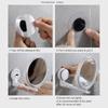 Wall Mirror Folding Arm Extend Bathroom Mirror Without Drill Swivel Bathroom Mirror Suction Arm Double Side Cosmetic Makeup