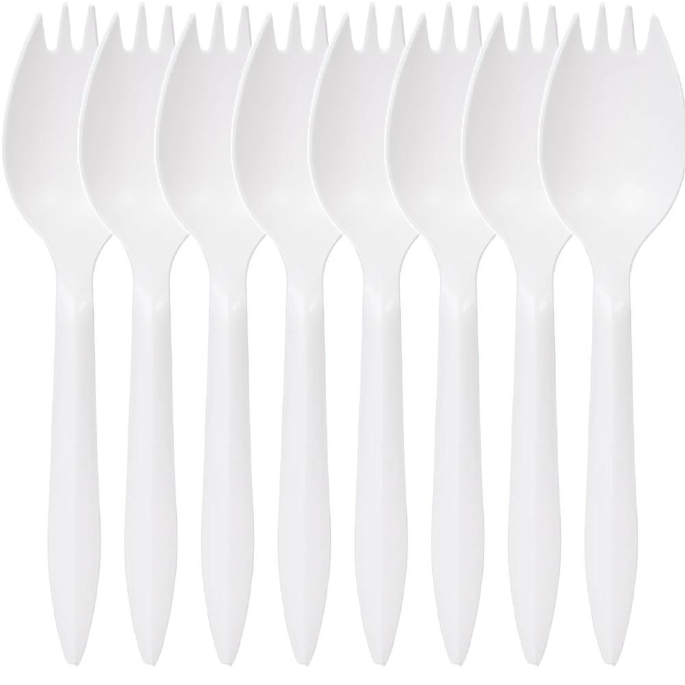 

10 шт. Одноразовая разлагаемая посуда из кукурузного крахмала Ложка чайная для пиццы Вилка Нож Мини-столовые приборы Аксессуары для фестиваля и вечеринки 10Pcs