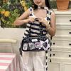 Star Letter Shoulder Bag With Adjustable Shoulder Strap Zipper Design Leather Pu