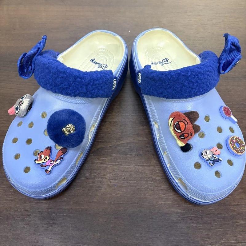 New  Zootopia 2 Hole Sandals Nick Wilde Judy Kawaii Home Beach Slippers Adult Couple Shoes Summer Slippers.