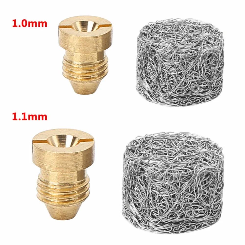 Universal Brass 1.0mm/1.1 Mm Thread Snow Foam Orifice Nozzle Tips + Foam Maker For Snow Foam Lance Stainless Steel Lances Nozzle