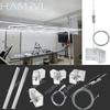 Zeskant Licht Verstelbaar Ophangtouw en Splicing Connector Vol Koper 2-Pin V/Y/L/T/I Kabel LED Buislamp voor Garageplafond