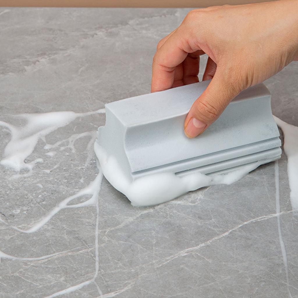 Scrub Sponge with Handle Grey Cleaning Sponge Soft Water Absorb Versatile Dishwash Sponge for Kitchen Car Home