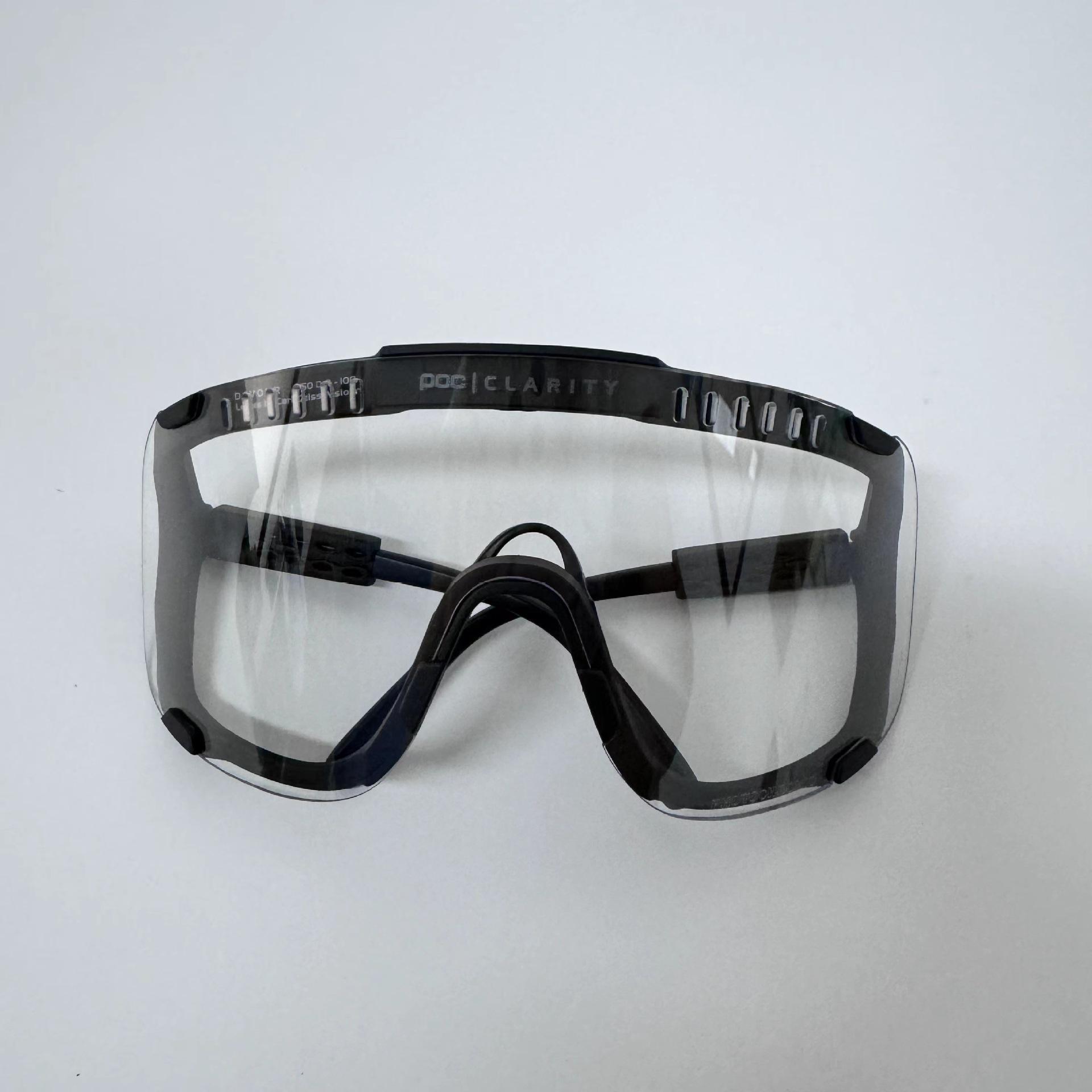 

POCdevour Outdoor windproof cycling goggles for mountain and road biking, professional sports eyewear Black frame transparent p