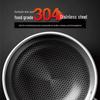KOBACH 32cm 316 Stainless Steel Honeycomb Non-stick Wok