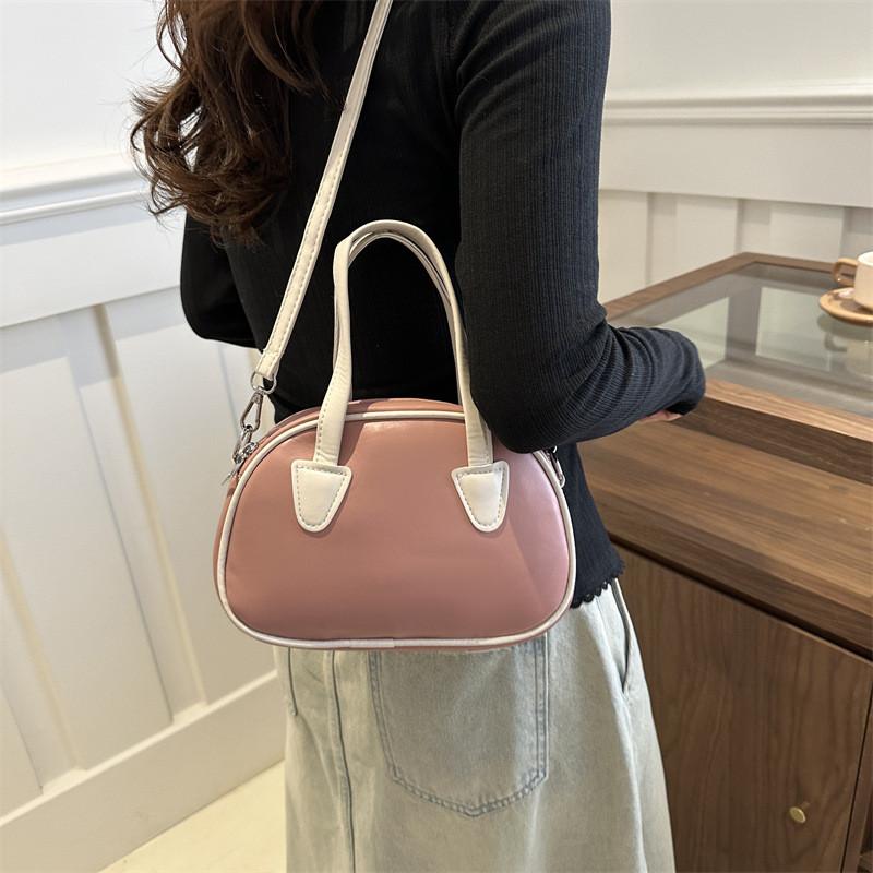 Trendy Korean Style Large Capacity Color Block Shell Bag For Stylish Women In Spring
