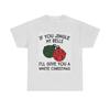 Jingle Bells Christmas Graphic T Shirt Funny Unisex Heavy Cotton Tee
