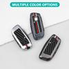 1Pcs Heavy Zinc Alloy Key Fob Cover For BMW -2025, Full Protection Remote Keychain With Carbon Fiber Pattern Compatible With BMW New 5/7 Series X1 X5