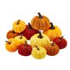 Decor 12pcs Artificial Fake Velvet Pumpkins Decoration For Fall Home Thanksgiving Decorative