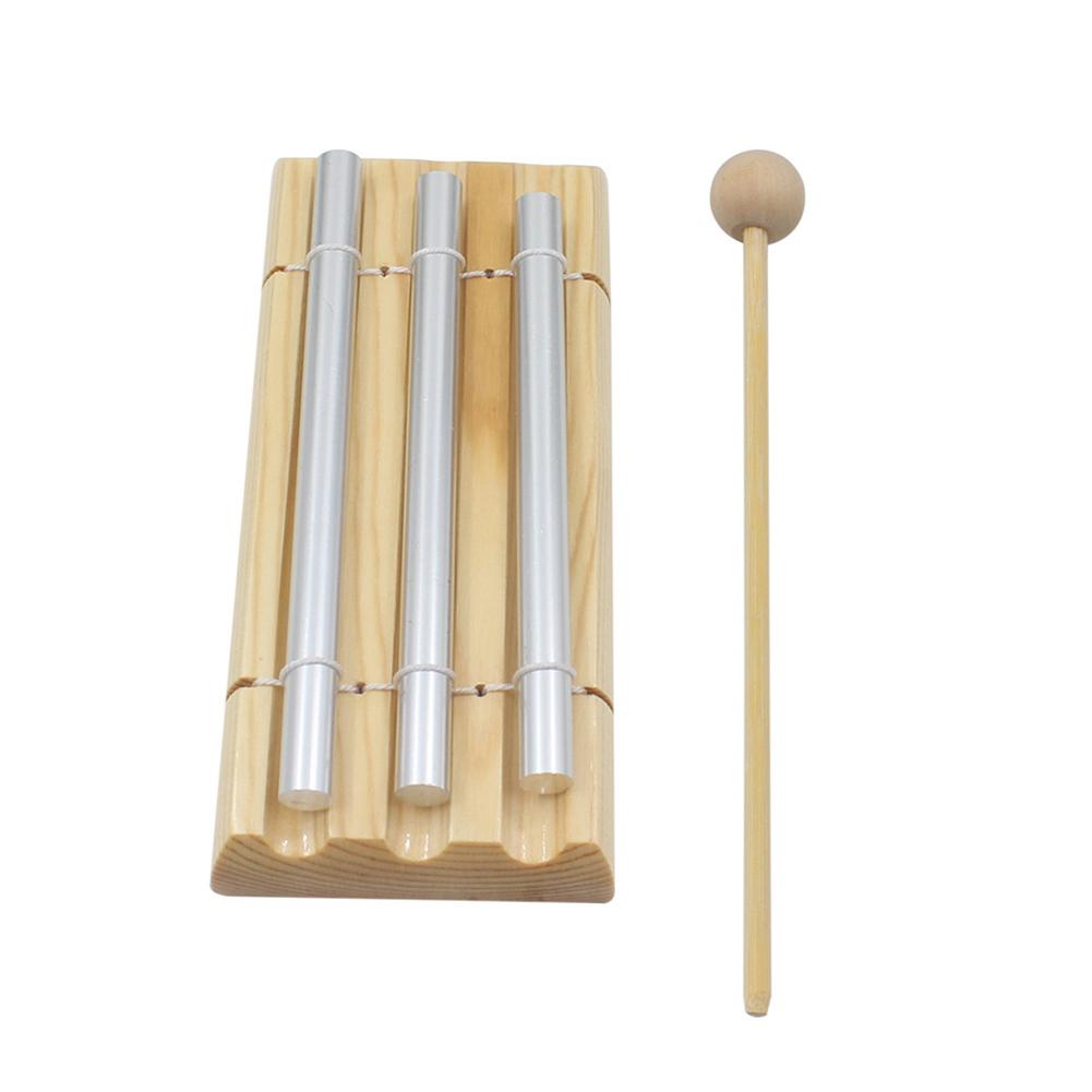 Heilendes Achtsamkeits-Glockenspiel mit Schlägel Trio Handglocke Lange Resonanz Energie Musikalisches Glockenspiel Reiner Ton für Klang