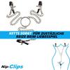 NipClips Nipple Clamps Metal Chain Clitoris SM BDSM Sex Toy