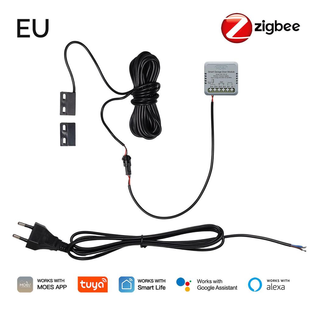 Graffiti Zigbee Smart Garage Door Switch with Timer & Alexa Voice Control