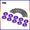 Universal JDM Fender Washers M6 Bolt Set Car Modification Gasket Screw Fender Bumper Engine Aluminum Concave Screws Hex Fastener