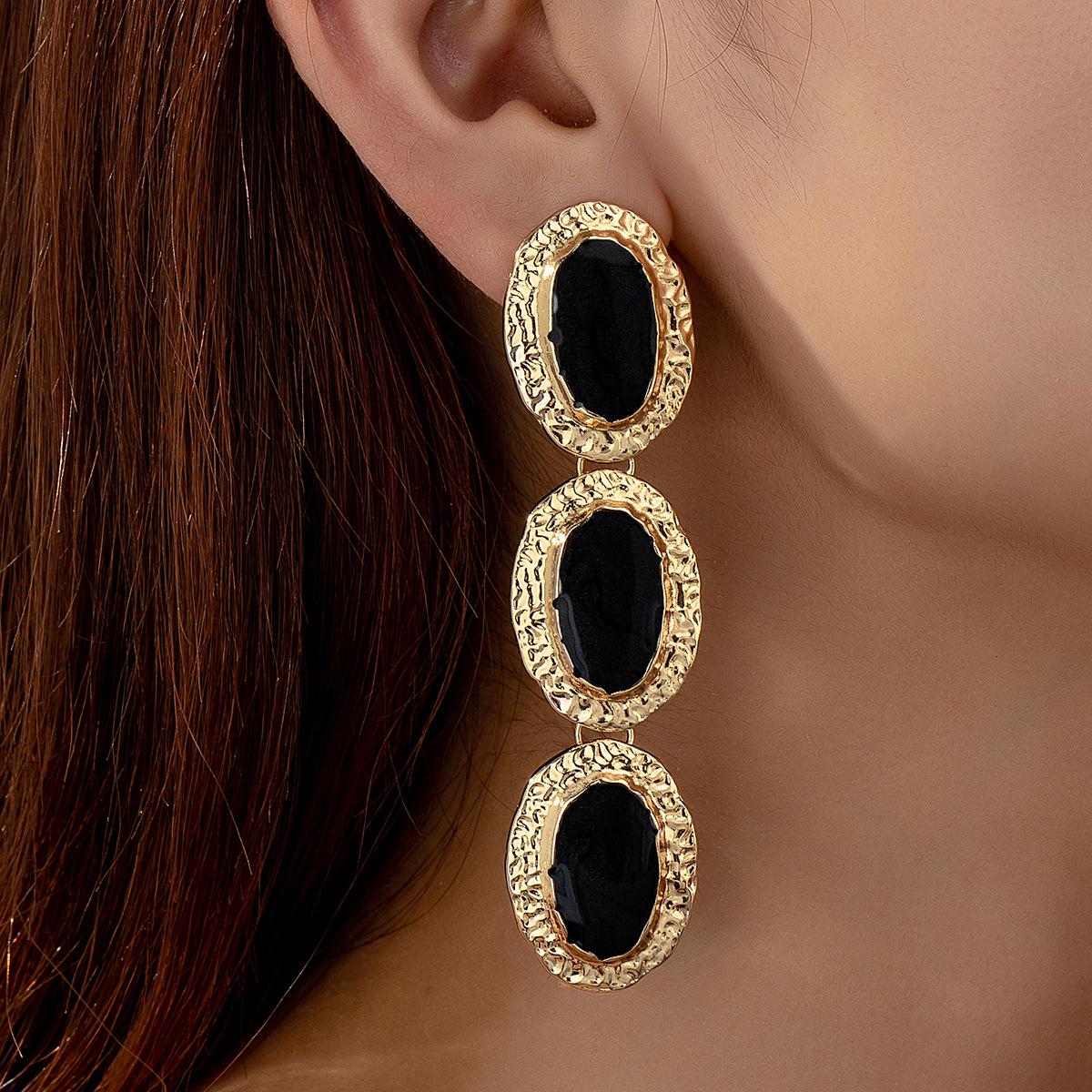 Stylish Enamel Drop Earrings for Women.