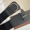 Winter Leather Elastic Belt Fashion Minimalist Waist Chain Women Men