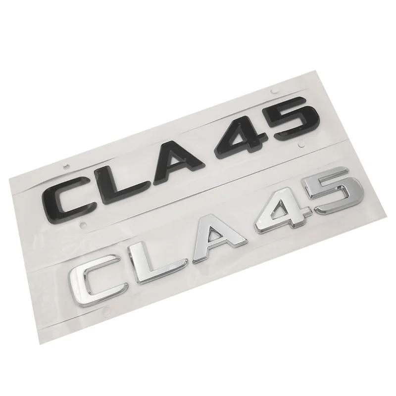 Matt Black " CLA 45 " Car Trunk Rear Letters Word Badge Emblem Letter Decal Sticker for Mercedes Benz AMG CLA Class CLA45 AMG IX3