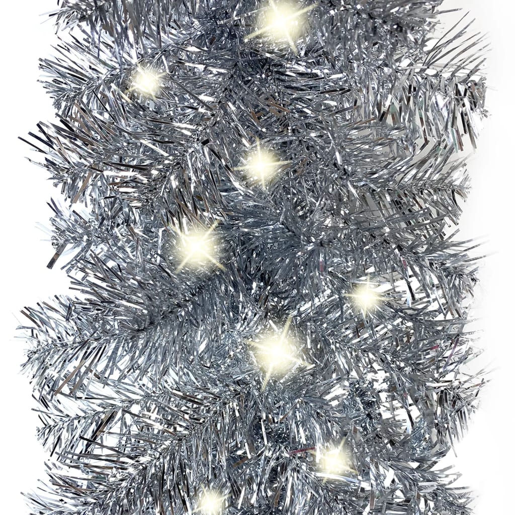 Vidaxl Girlanda Świąteczna Z Lampkami Led, 10 M, Srebrna
