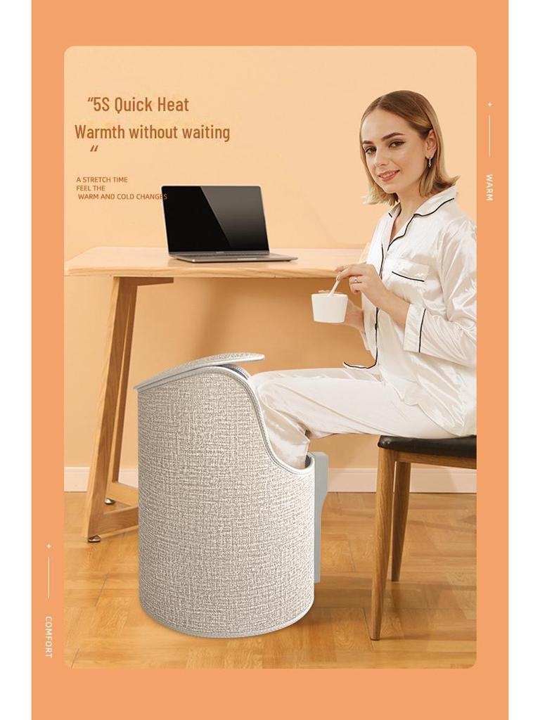 Stille Winter Bureaukachel: 3D Voet- en Beenwarmer