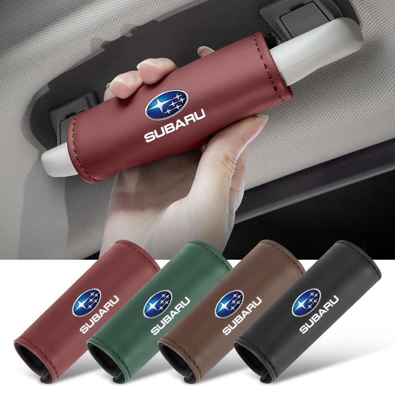 1Pcs PU Leather Roof Handle Anti-scratch Protector Case For Subaru STI Forester Impreza Legacy Outback XV BRZ WRX Tribeca Y14