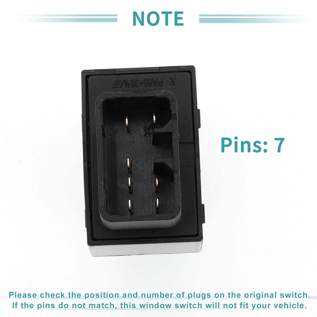 ACROPIX Front Right Rear Passenger Side Power Window Switch Window Control Switch Fit for Kia Sportage 2.0L 2.4L 2011-2016 - Pack of 1