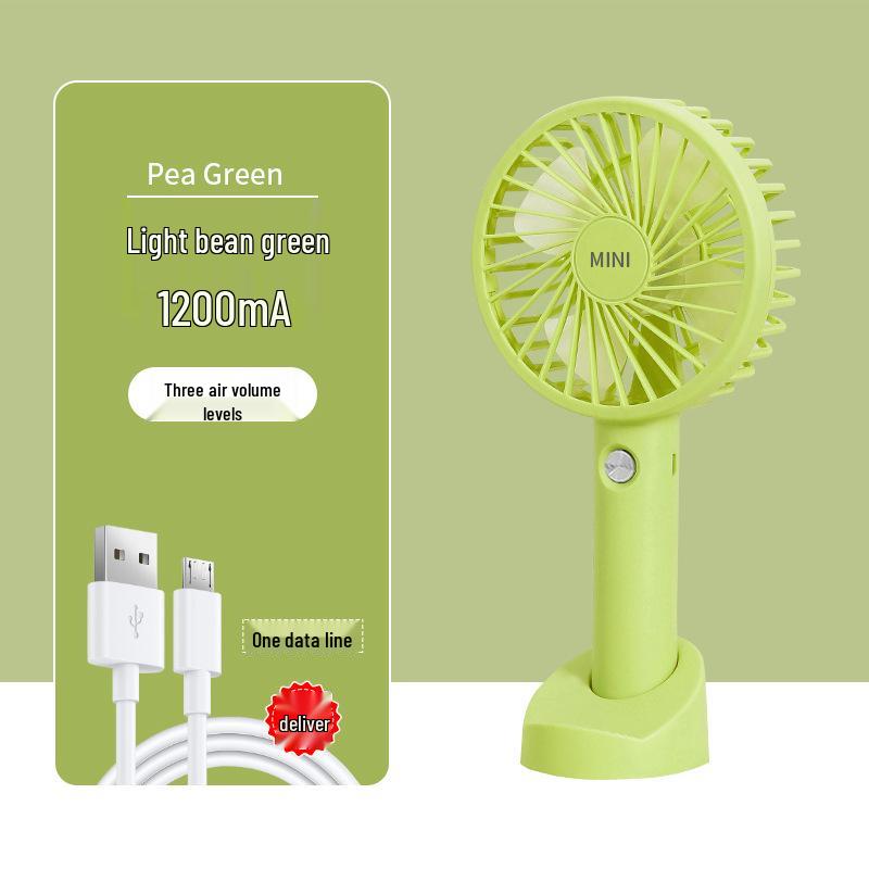 Compact USB Rechargeable Mini Handheld Fan for Outdoor Use