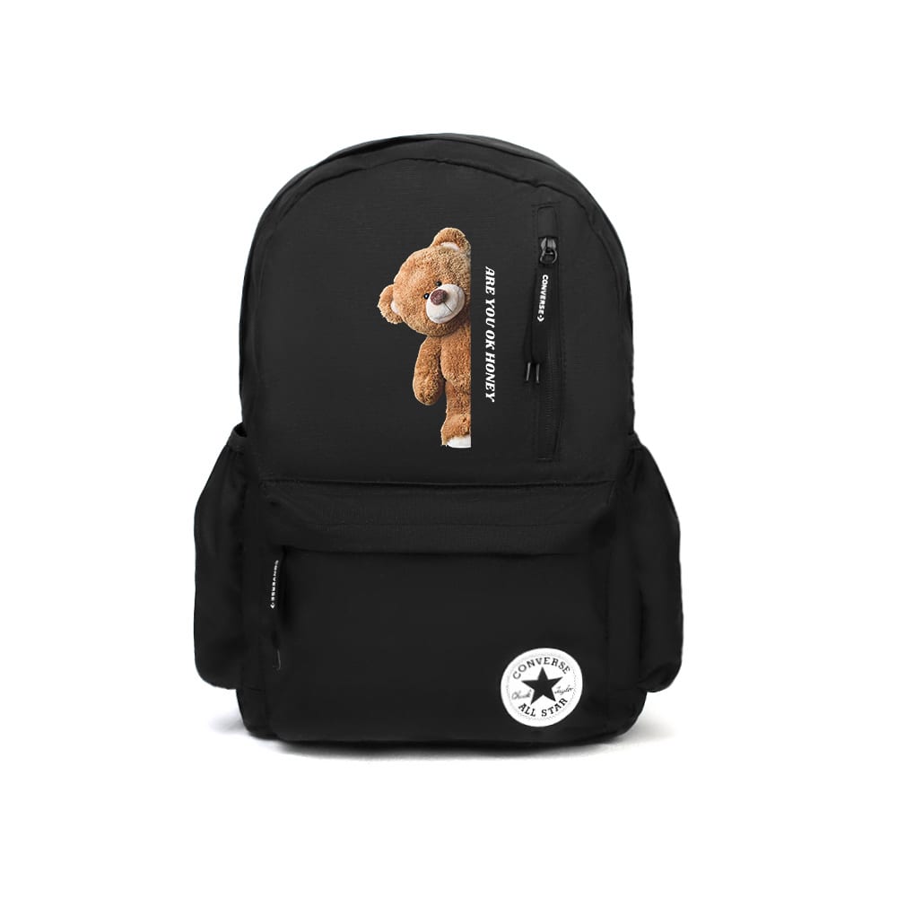 Converse Polyester Backpack Regular Unisex Black CV2213004PS-001(team354- )