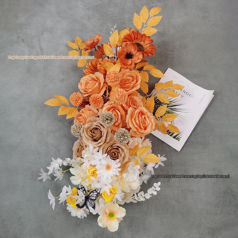 Autumn Artificial Flower Arrangement for Wedding, Party, Hotel, Thanksgiving, Halloween Decor