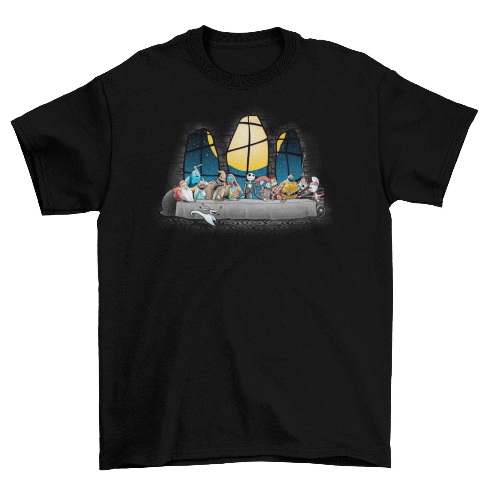 Nightmare Before Christmas Last Supper T-Shirt Unisex Adult Halloween Sizes New XXL