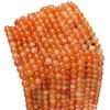 Jinde Jewelry Orange Chalcedony & Imitation Red Aventurine Round Beads for DIY Bracelets