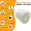 Window Insulation for Winter Weather Sealing Tape Residue Free Clear Window Draft Isolation Sealing Film Tape for Doors Windows Mass Air Flow 3
