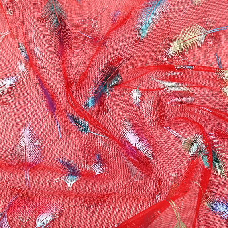 100x150cm Fancy Feather Butterfly Gauze Wedding Dress Shampooy Skirt Gauze Stage Costume Fabric Background Decorative Foil Gauze